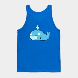 blue smiling whale Tank Top